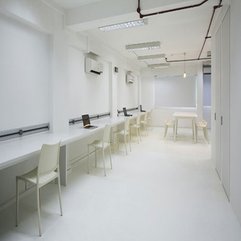 Office Space Designs Ideas In White Spacious Futuristic Style - Karbonix