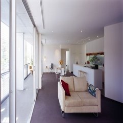 Open Living Room With Cream Sofa Design Cozy - Karbonix