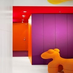 Orange And Purple Interior Design Interior Striking Colorful Mood - Karbonix