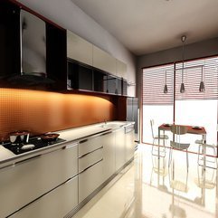 Orange Kitchens Color With White Cabinets Looks Elegant - Karbonix