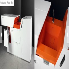 Orange Washbasin Design - Karbonix