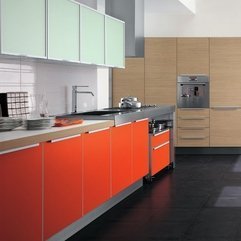 Best Inspirations : Orange White Kitchen Creative Ideas - Karbonix