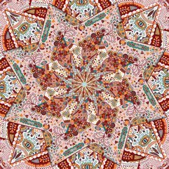 Ornamental Colorful Carpet Background Stock Illustration - Karbonix