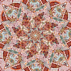 Ornamental Colorful Carpet Background Stock Illustration - Karbonix