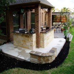 Best Inspirations : Outdoor Patios With Brick Walls Covering - Karbonix