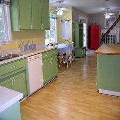Best Inspirations : Paint For Kitchen With Soft Green Color Best Cabinet - Karbonix