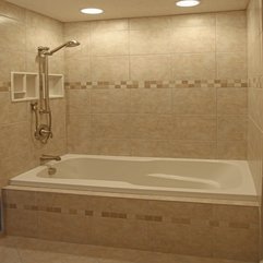 Best Inspirations : Pics Of Bathroom Awesome White MInimalist White Tub Tile Design - Karbonix