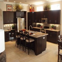 Best Inspirations : Picture Gallery For Your Inspirations With Brown Color Kitchen Cabinet - Karbonix