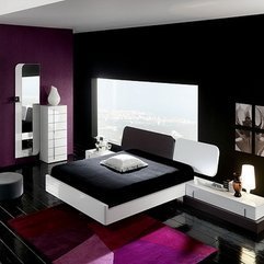 Pink And Black Decorating Ideas Contemporary Bedroom - Karbonix