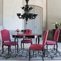 Best Inspirations : Pink And Black Room Decorating Ideas Awesome Dining Set - Karbonix