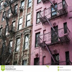 Pink Apartment Building New York City Royalty Free Stock Photo - Karbonix