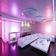 Pink Interior Design Lighting In Living Room Area Interior Design - Karbonix