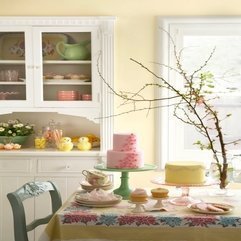 Pink Yellow Green Birthday Party Country Dining Room The - Karbonix