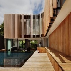 Best Inspirations : Placed Wooden Floor Infinity Pool - Karbonix