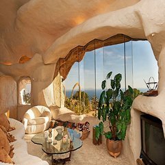 Plants In Pot Near Glazed Wall With Outside View In Green - Karbonix