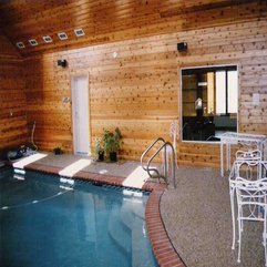 Pool With Wooden Wall Decor Small Private - Karbonix