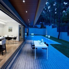 Pools Design Combined With Dining Table Outdoor Swimming - Karbonix