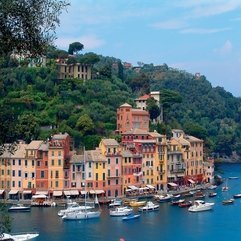 Portofino Italy Architecture Boat Buildings Colorful House - Karbonix