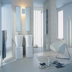 Pretty Style Modern Day White Bathroom From Hansgrohe 2015 - Karbonix