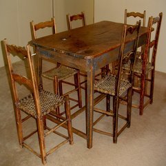 Primitive Kitchen Set Canadian Pine Wood Furniture For Sale Elegant Design - Karbonix