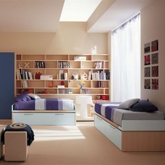 Purple Children Double Bedroom Designs By Berloni Soft Brown - Karbonix