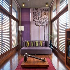 Best Inspirations : Purple Green Cushions Placed Front Of Various Purple Curtasmall Tree Ornament Purple Sofa - Karbonix