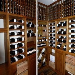 Rack Wine Cellar Ideas Brown Wooden - Karbonix
