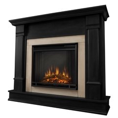Real Flame Silverton Electric Fireplace In Black - Karbonix