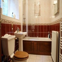 Red And Brown Bathroom Small Bathroom Idea Bathroom Design - Karbonix