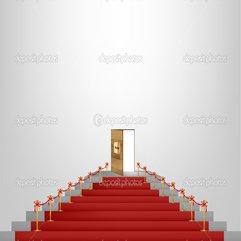 Red Carpet Leading Up To A Lavish Door Stock Vector Emaria - Karbonix