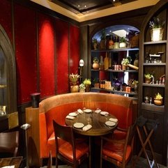 Red Color Traditional Dining Room Interior 889 Interior Design - Karbonix