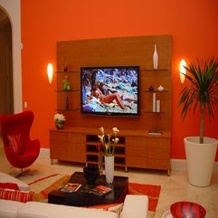 Red Design Living Room - Karbonix