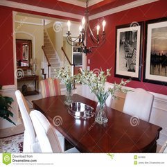 Red Dining Room Stock Photo Image 5243600 - Karbonix