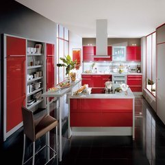 Red Kitchen Ideas Luxury Design - Karbonix