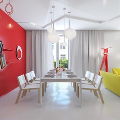Red White Dining Room - Karbonix