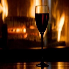 Red Wine And Fireplace Download FREE Widescreen HD Wallpaper Red Wine - Karbonix