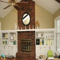 Best Inspirations : Remodelaholic Dramatic Results Of A White Painted Brick Fireplace - Karbonix