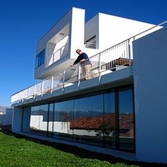 Residence Completed With White Fences For Balcony In Modern Style - Karbonix