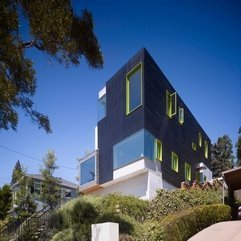 Residence Wrapped With Black Wooden Wall Paneling Two Level - Karbonix