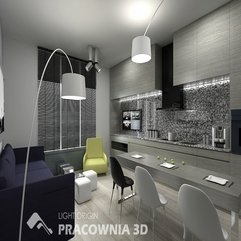 Best Inspirations : Retro Apartment Living Room Kitchen Trend Decoration - Karbonix