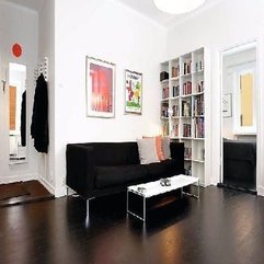 Retro Black White Apartment Living Room Design Retro Black White - Karbonix
