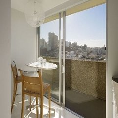 Best Inspirations : Retro Glass Sliding Door In Spacious Fontana Apartment Interior - Karbonix