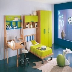 Retro Good Design Colorful Bedroom For Children By Pentamobili - Karbonix