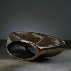 Best Inspirations : Ron Arad Rocking Chair Dark Gold - Karbonix