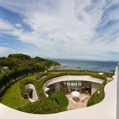 Best Inspirations : Roofed Villa Ronde Top View In Green - Karbonix