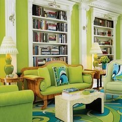 Room Ideas With Bookshelves Green Living - Karbonix
