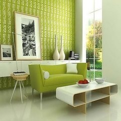 Room Ideas With Modern Wallpaper Green Living - Karbonix
