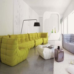 Room Interior Apartment Studio With Contemporary Sofas Bright - Karbonix