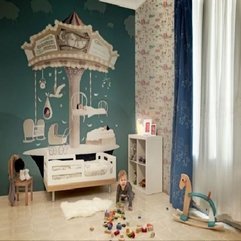 Room Interior Decoration Circus Wallpaper Theme Creative Home - Karbonix