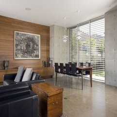 Room Interior Design With Combination Wood And Concrete Wall Modern Living - Karbonix